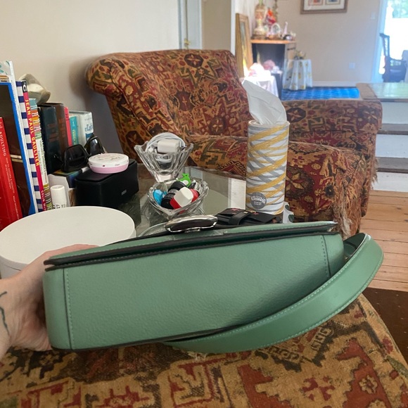 Coach Georgie Mint Green Bag With Straps NWT - Picture 6 of 11